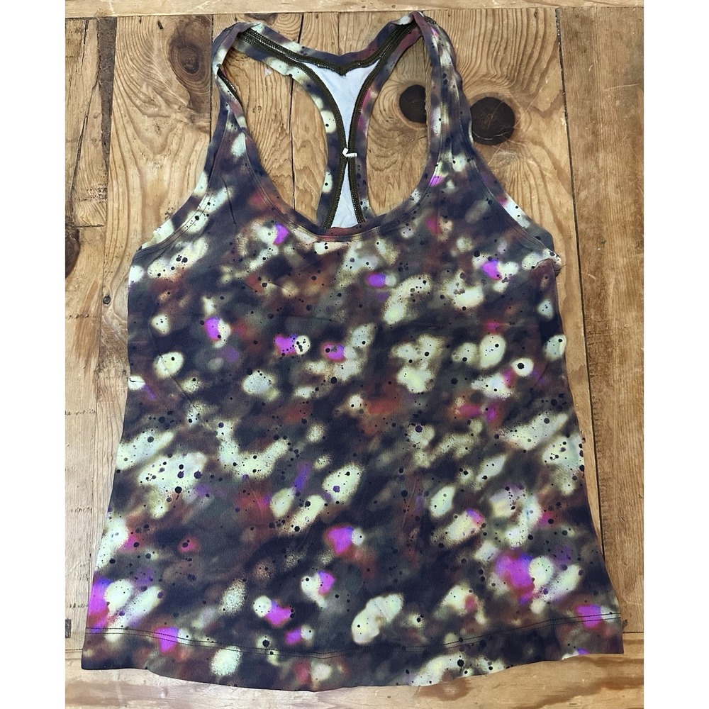 Lululemon Women's Athletic Cool Racerback Short Tank Top Size 2 Multi Color